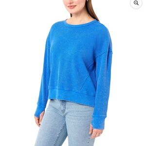 Seven7 Women's Long Sleeve Waffle
Crewneck Top